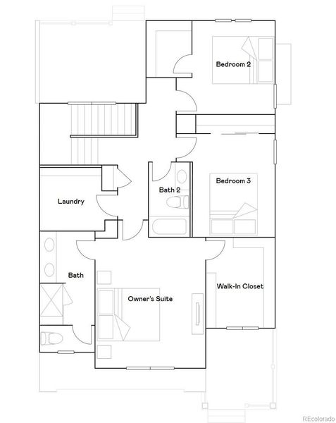 2D floor plan layout of this home in Timber Lark, Fort Collins, CO (Image 3). 2D floor plan layout of this home in Timber Lark, Fort Collins, CO (Image 3).