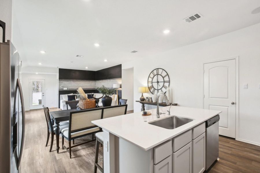 Furnished interior view inside a new home in Mill Creek, Magnolia (Image 4). Furnished interior view inside a new home in Mill Creek, Magnolia (Image 4).