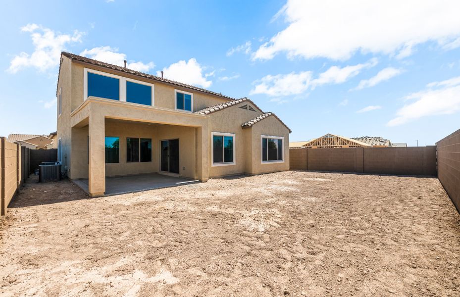 Exterior details and patio area of a home in Parkside at Anthem at Merrill Ranch, Florence (Image 3).