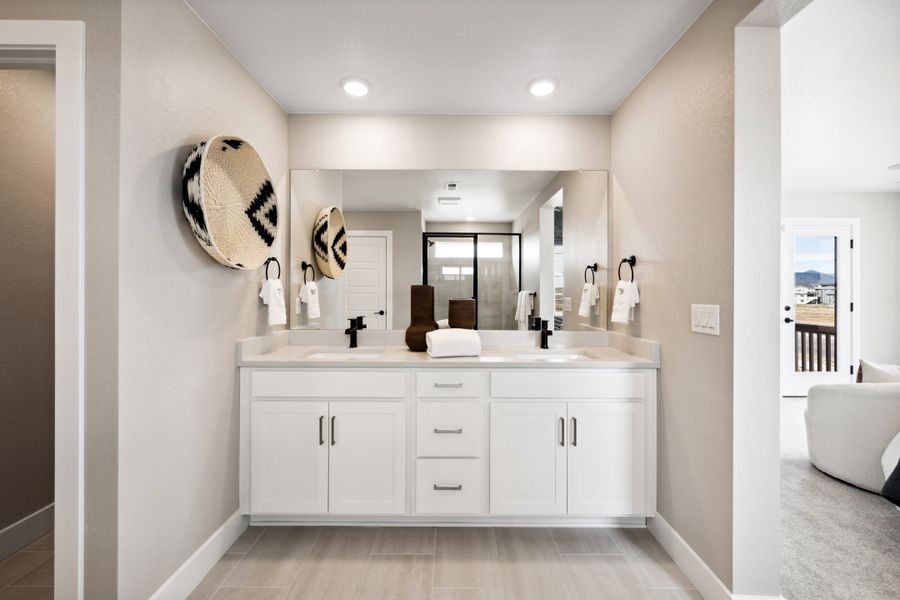 Furnished interior view inside a new home in Sterling Ranch Ascent Village, Littleton (Image 26).
