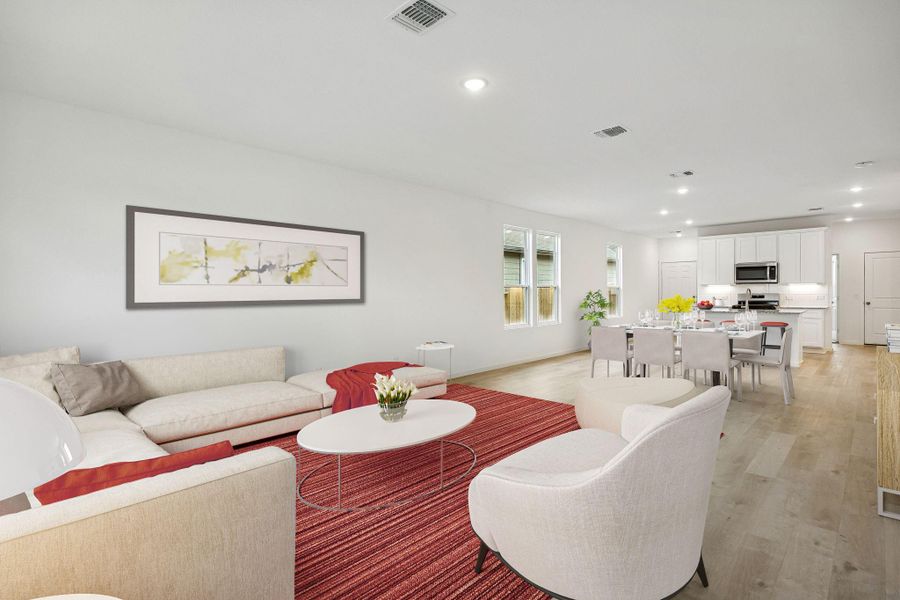 Furnished interior view inside a new home in Stokesbury, Waller (Image 7).