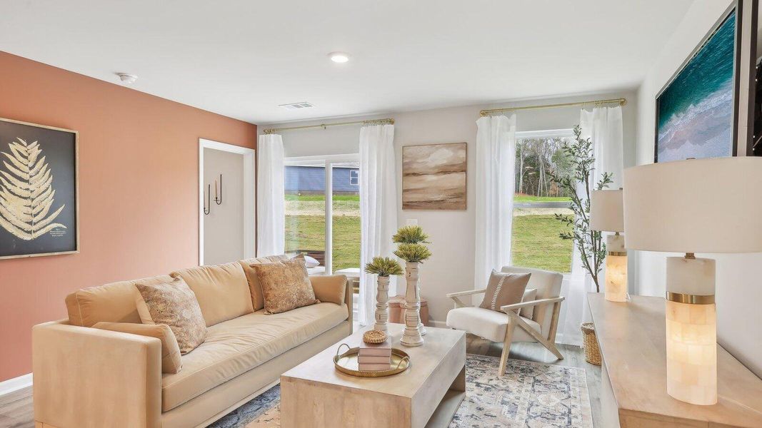 Furnished interior view inside a new home in The Oaks at Center Station, Hollywood (Image 7).