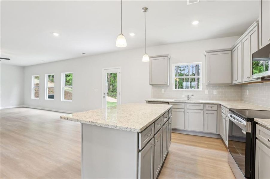 Furnished interior view inside a new home in The Hills at Cedar Creek, Winder (Image 3). Furnished interior view inside a new home in The Hills at Cedar Creek, Winder (Image 3).