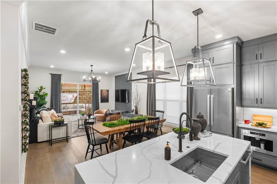 Furnished interior view inside a new home in Palisades, Cumming (Image 16).