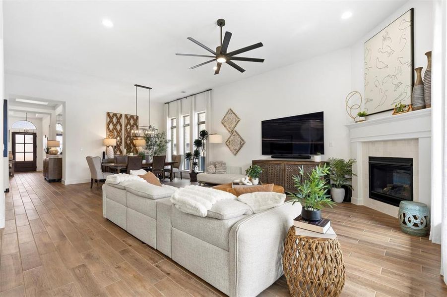 6 x 36 wood like tile throughout main areas