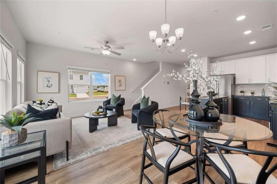 Furnished interior view inside a new home in , Jonesboro (Image 12). Furnished interior view inside a new home in , Jonesboro (Image 12).