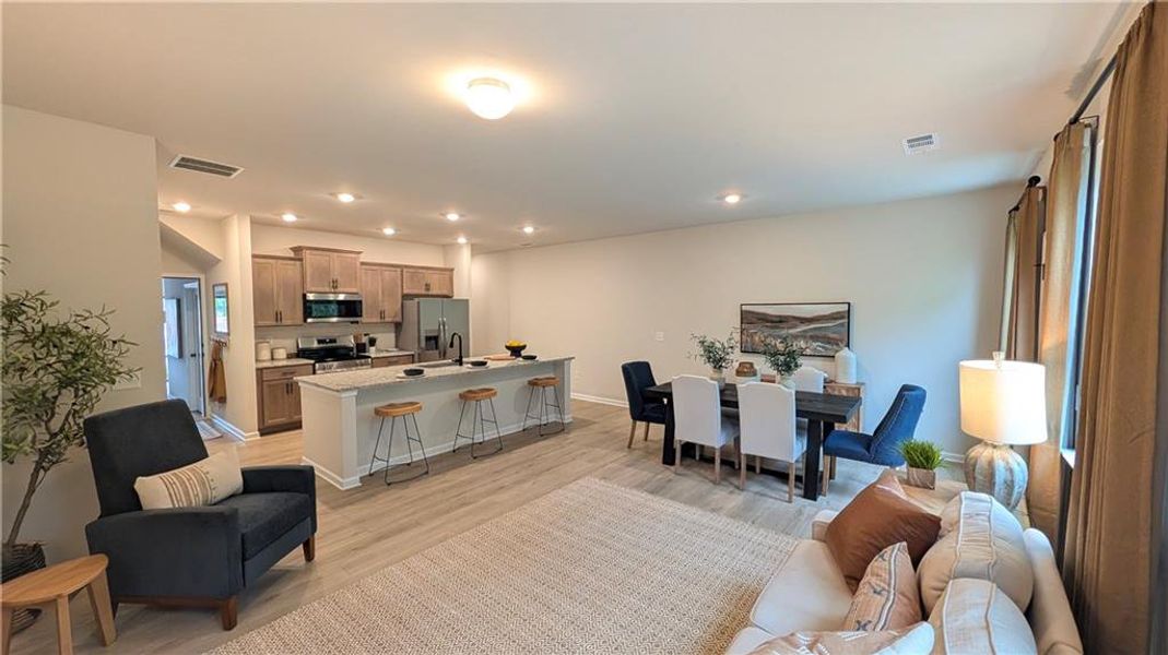 Furnished interior view inside a new home in Owen Preserve, Canton (Image 28).