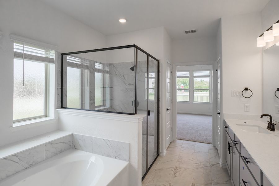 Furnished interior view inside a new home in Whitewing Trails, Princeton (Image 8).