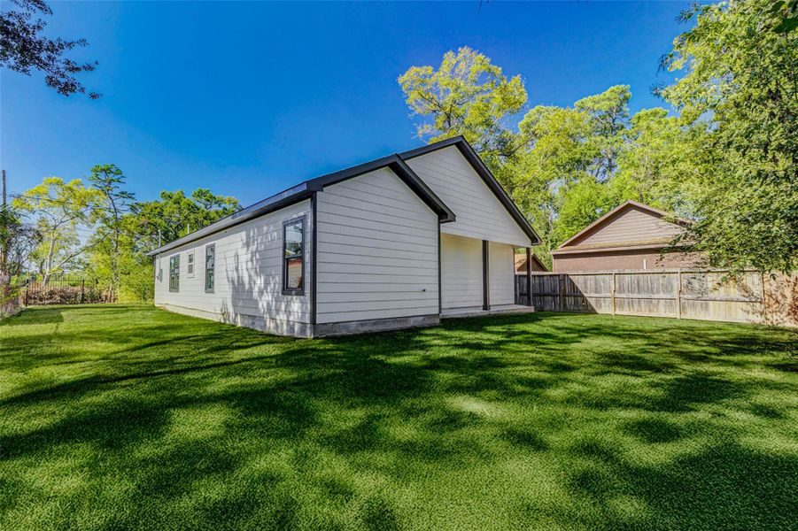 Spacious backyard to customize to your lifestyle
