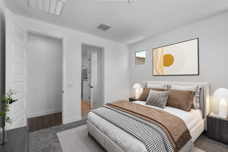 Furnished interior view inside a new home in CantaMia at Estrella 55+, Goodyear (Image 6).