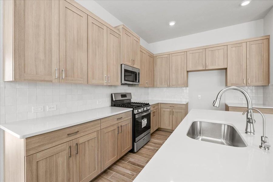 Furnished interior view inside a new home in Trace, San Marcos (Image 10).