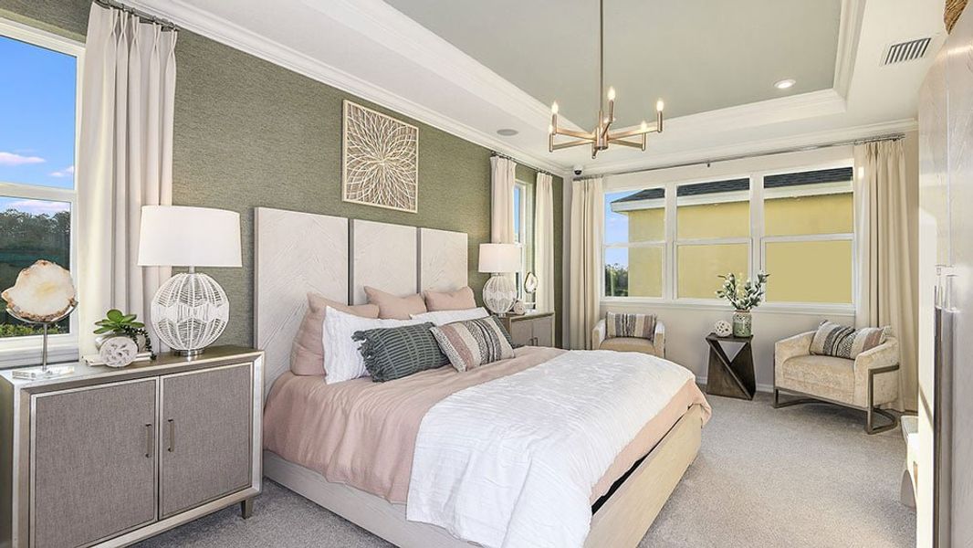 Representative furnished interior of a home built from the Newberry by Taylor Morrison in Center Lake Ranch Community Group Page, St. Cloud (Image 9). Representative furnished interior of a home built from the Newberry by Taylor Morrison in Center Lake Ranch Community Group Page, St. Cloud (Image 9).