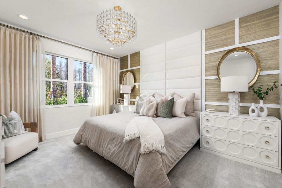 Representative furnished interior of a home built from the Jasmine by GL Homes in Valencia Ridge (55+), Wesley Chapel (Image 12).