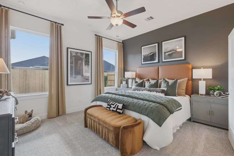 Furnished interior view inside a new home in Sunterra, Katy (Image 10).