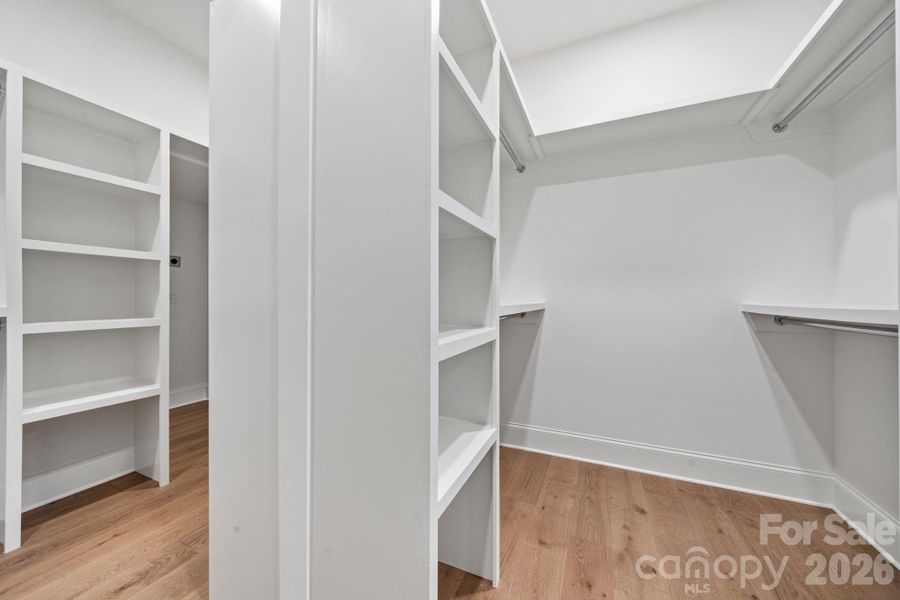 Primary closet
