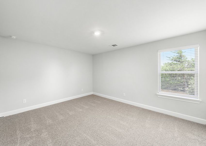 The secondary bedrooms of the Driftwood are a great space as children's bedrooms or guest rooms.