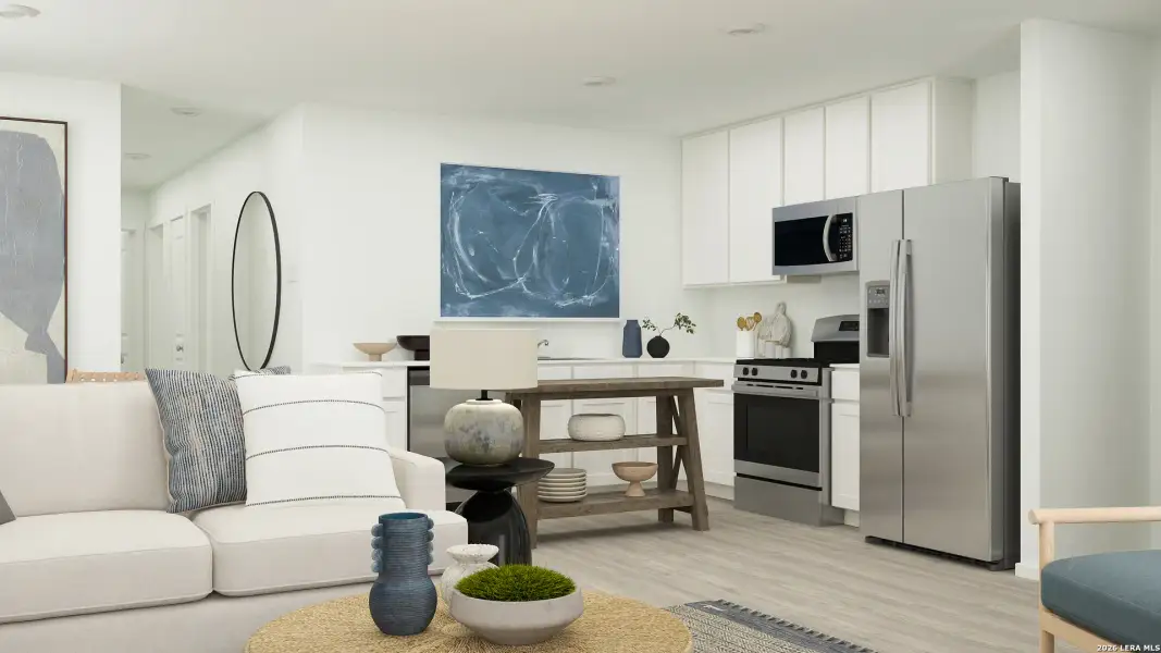 Furnished interior view inside a new home in Stone Garden, Elmendorf (Image 4).