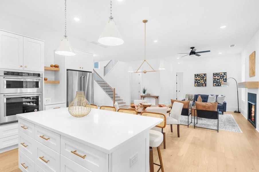 Furnished interior view inside a new home in , Canton (Image 49).