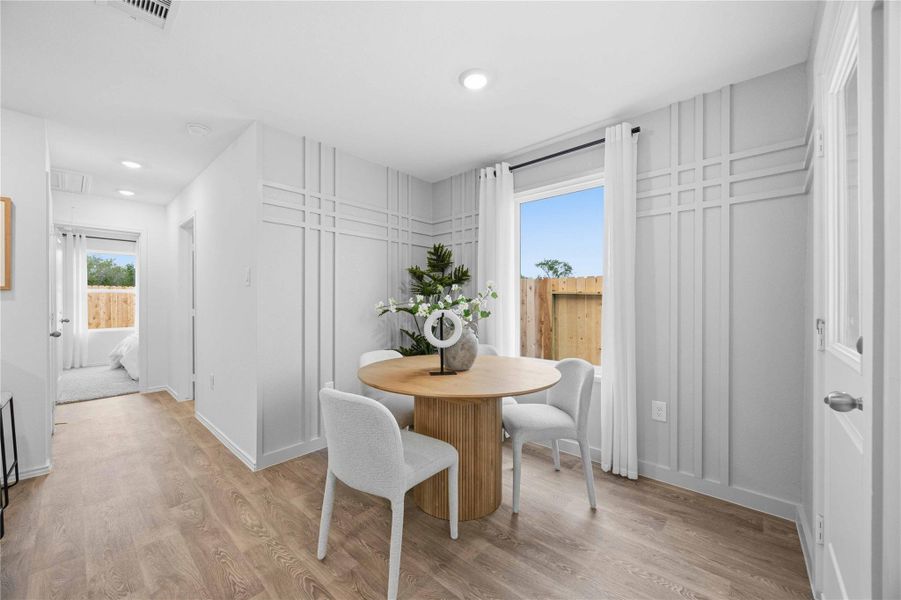 Furnished interior view inside a new home in Pineapple Square, Houston (Image 7). Furnished interior view inside a new home in Pineapple Square, Houston (Image 7).