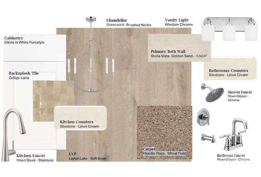 Sample of building materials used in homes in Bella Vista Heritage, Denver (Image 12).
