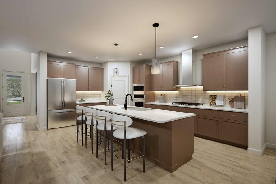 The Simsbury - Optional Cooktop Kitchen
