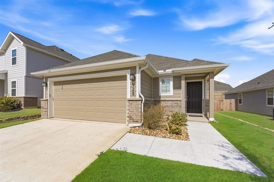 Front exterior of a new home in Retreat at Fossil Creek, Fort Worth, TX, highlighting curb appeal (Image 24).