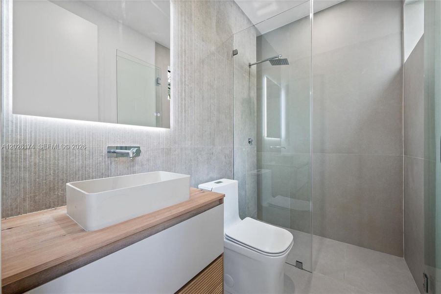 Furnished interior view inside a new home in , Miami (Image 16).