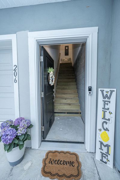 Exterior details and patio area of a home in , Charleston (Image 3).