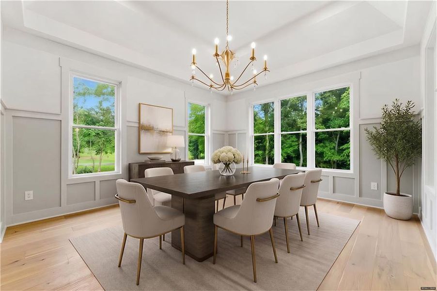 Furnished interior view inside a new home in , Canton (Image 17).