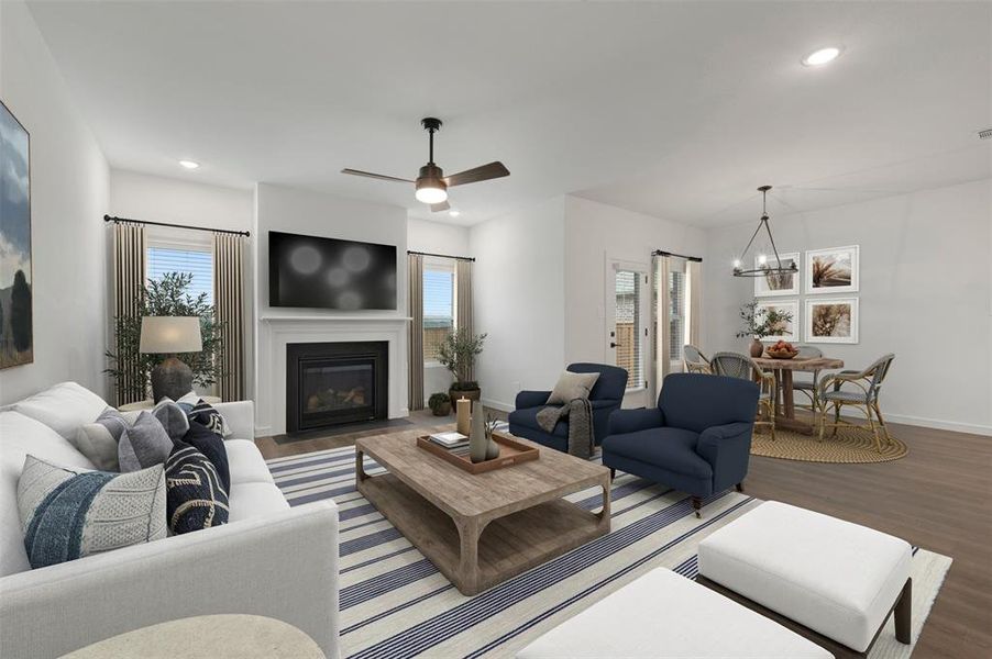 Furnished interior view inside a new home in Aspire at Reunion, Newark (Image 25).