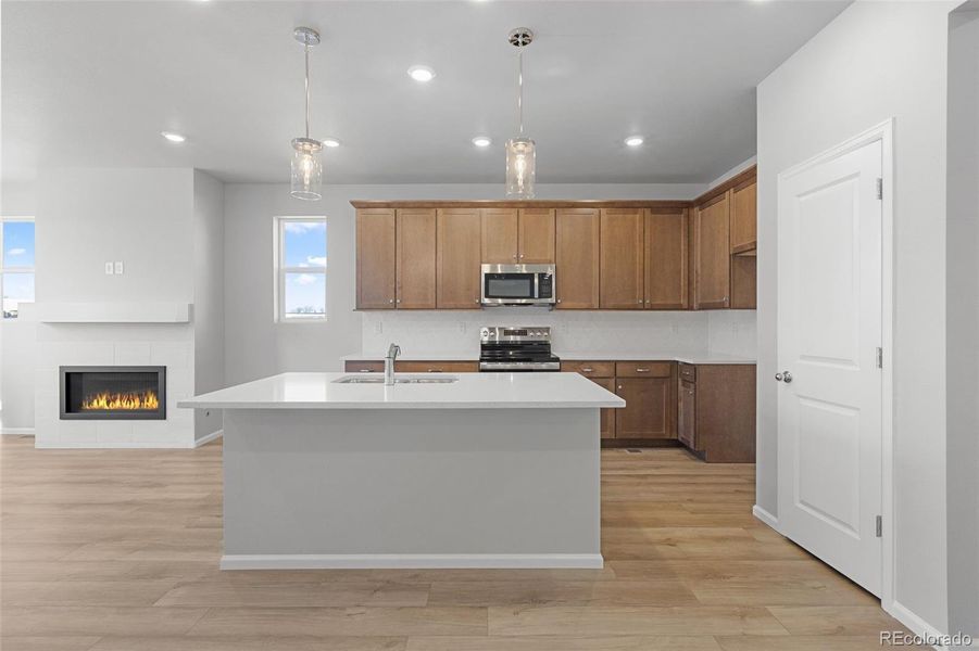 Furnished interior view inside a new home in Talon Pointe, Thornton (Image 10).