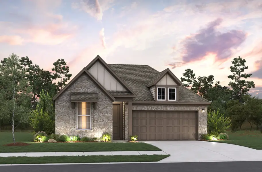 Representative exterior photo of a completed home built from the Maxwell by Beazer Homes in Bricewood, Helotes, TX (Image 2).