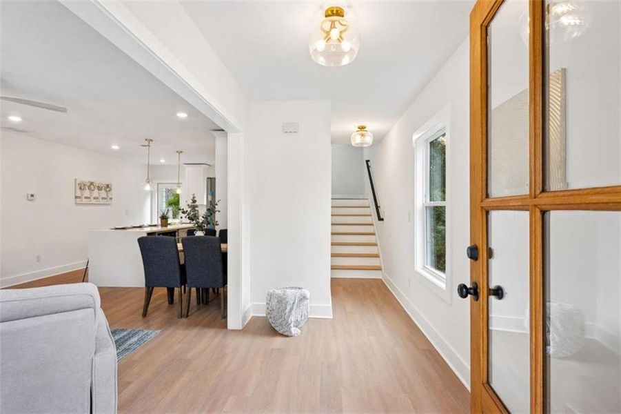 Furnished interior view inside a new home in , Atlanta (Image 7). Furnished interior view inside a new home in , Atlanta (Image 7).