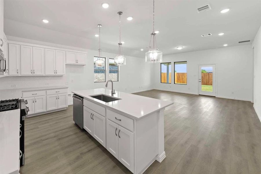 Furnished interior view inside a new home in Coyote Meadows 50s, Anna (Image 5).