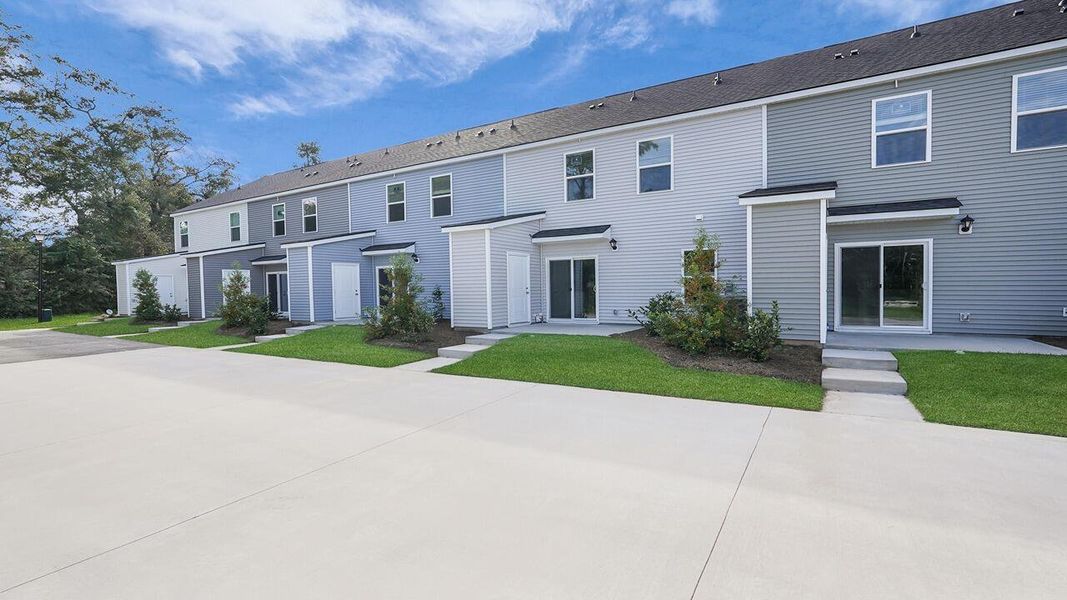 Exterior details and patio area of a home in Garbon Fields, Summerville (Image 3). Exterior details and patio area of a home in Garbon Fields, Summerville (Image 3).