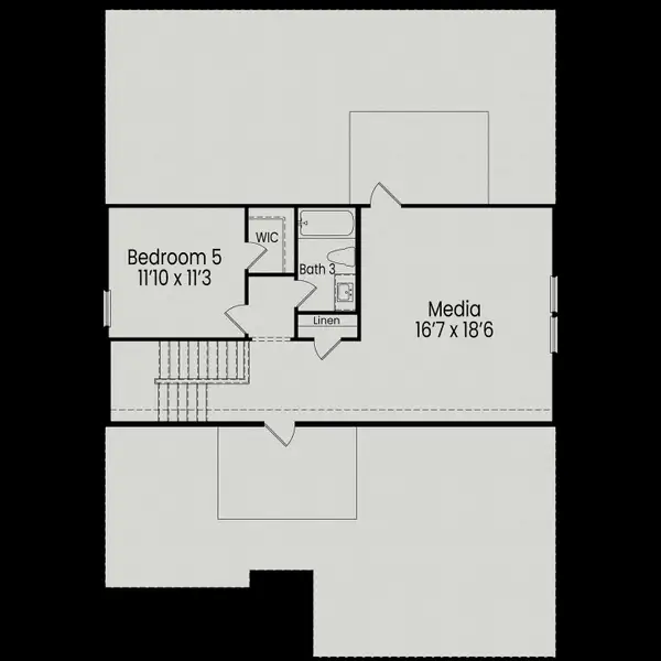 2D floor plan layout for the The Aspen by Davidson Homes LLC in Springvale South, Fuquay Varina, NC (Image 6). 2D floor plan layout for the The Aspen by Davidson Homes LLC in Springvale South, Fuquay Varina, NC (Image 6).
