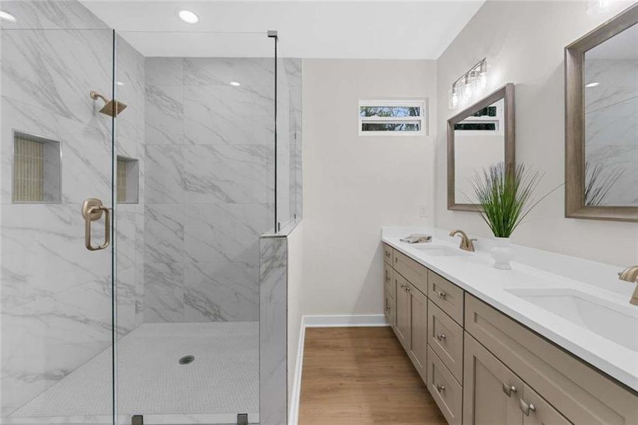 Furnished interior view inside a new home in , Atlanta (Image 9).