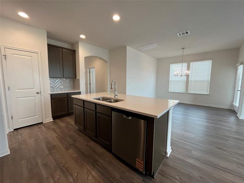 Furnished interior view inside a new home in Wellspring, Round Rock (Image 13). Furnished interior view inside a new home in Wellspring, Round Rock (Image 13).
