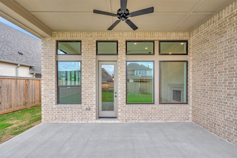 Exterior details and patio area of a home in Kresston - Enclave Collection, Montgomery (Image 29). Exterior details and patio area of a home in Kresston - Enclave Collection, Montgomery (Image 29).