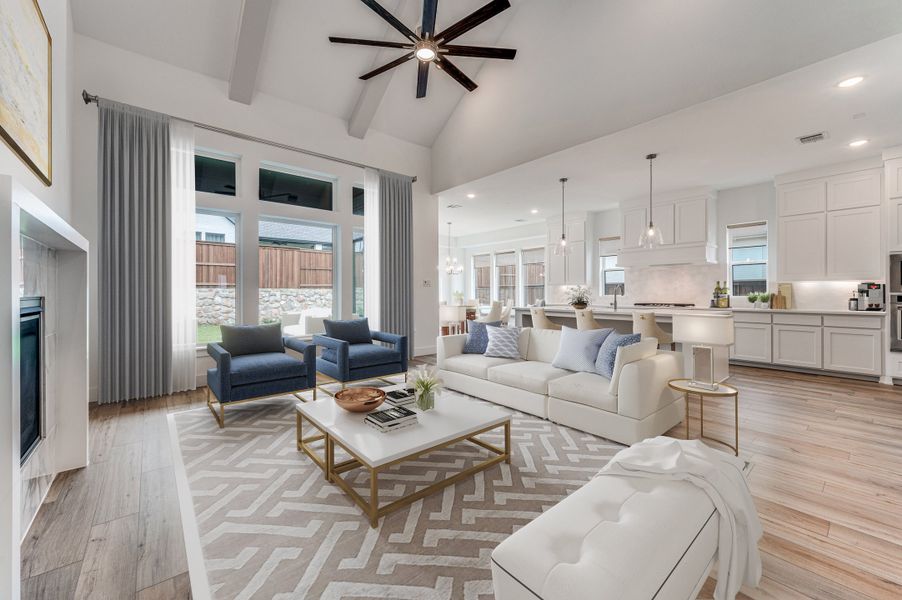 Representative furnished interior of a home built from the Pembrooke II by Southgate Homes in Windsong Ranch 61' Series, Prosper (Image 6). Representative furnished interior of a home built from the Pembrooke II by Southgate Homes in Windsong Ranch 61' Series, Prosper (Image 6).
