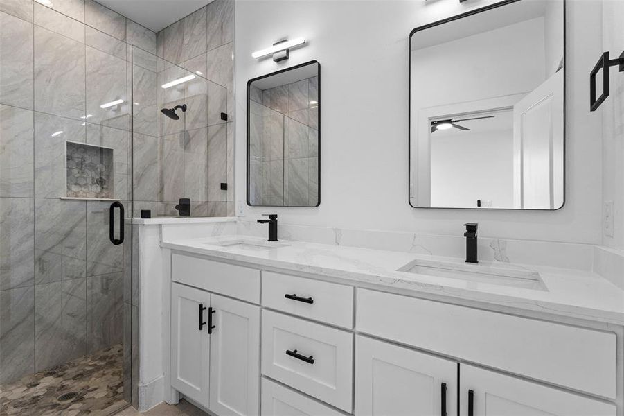 Furnished interior view inside a new home in , Greenville (Image 12).