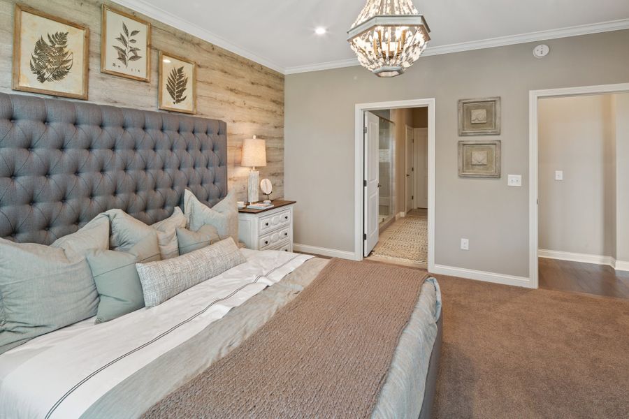 Representative furnished interior of a home built from the Everett by Fischer Homes in Woodberry, Canton (Image 20).