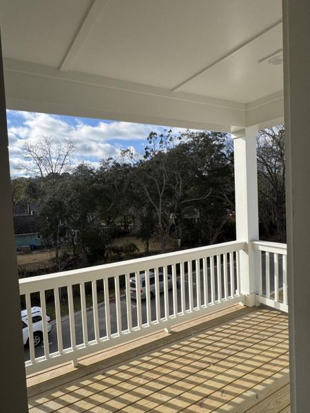 Exterior details and patio area of a home in Central Park, Charleston (Image 18).