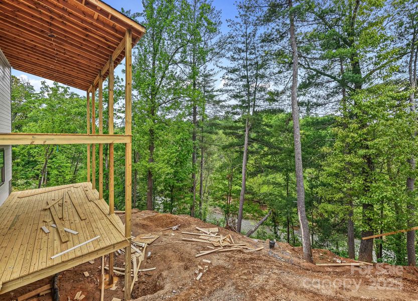 Exterior details and patio area of a home in , Asheville (Image 7). Exterior details and patio area of a home in , Asheville (Image 7).