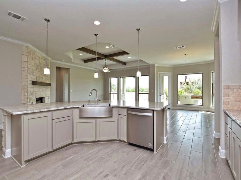 Representative furnished interior of a home built from the Siena II by Giddens Homes in Clearwater Ranch, Liberty Hill (Image 124).
