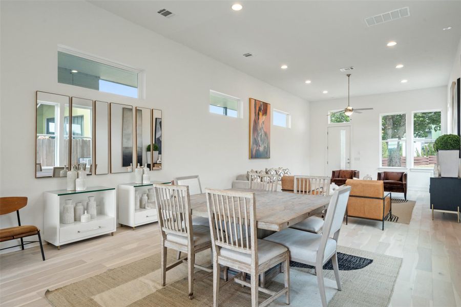 Furnished interior view inside a new home in Agave, Austin (Image 12). Furnished interior view inside a new home in Agave, Austin (Image 12).