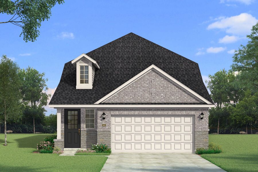 Representative exterior photo of a completed home built from the Linwood by Mattamy Homes in Spiritas Ranch, Little Elm, TX (Image 14).