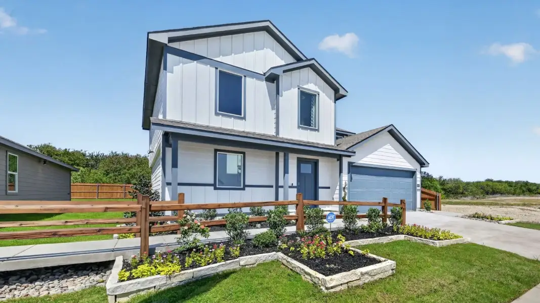 Representative exterior photo of a completed home built from the Callahan by D.R. Horton in Ponder Farms, Ponder, TX (Image 23).