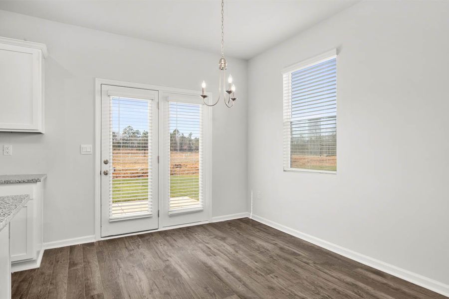 Representative unfurnished interior of a home built from the Sudbury by D.R. Horton in Laurel Park Townhomes, Hephzibah (Image 20).