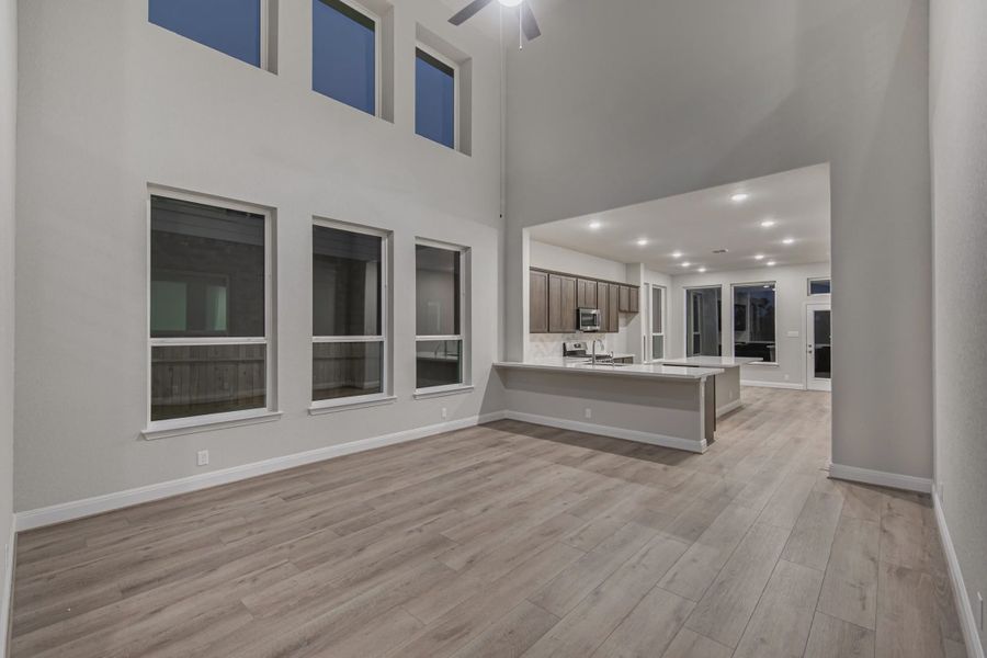Representative unfurnished interior of a home built from the Powell by Chesmar Homes in Stillwater Ranch, Buda (Image 12).